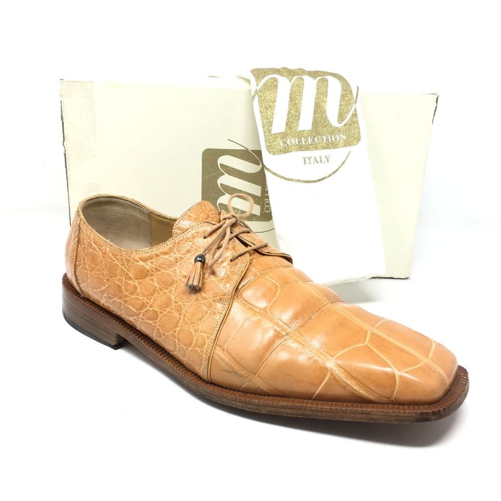 Mauri Oxfords Shoes Size 14 Orange Full Alligator
